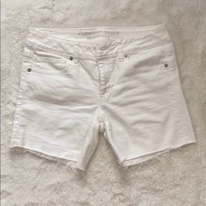 American Eagle White Denim Shorts